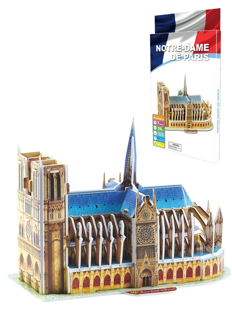 World Famous Building Puzzle Notre Dame De Paris Children's Toys - Image 1
